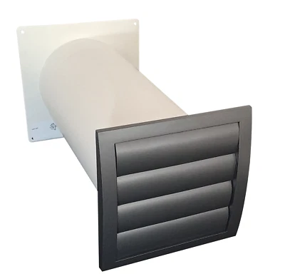 Wall Box Ø150 Cooker Hood Telescopic Pipe Slat Locking Flap MKWSKQLA150 - Image 1 of 3