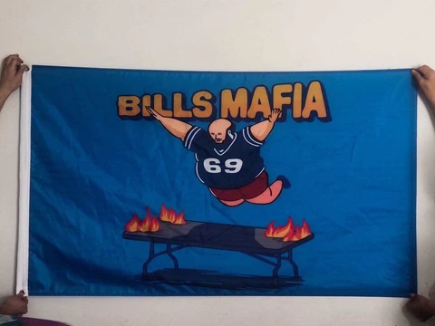 Buffalo Bills MAFIA 3x5 ft Flag Banner w Grommet  FREE Shipping USA Seller!! Cover