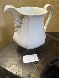 Antiker Tucker & Hulme Krug 1825 bis 1838 Weißgold geprägt Philadelphia - Bild 1 von 9