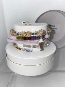Ice Cream Soda Shop Charm RBP6036 Bomb Party Bracelet Stack Set BP Summer 2023 - Picture 1 of 4