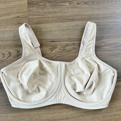 Sujetador deportivo con aros Wacoal 855170 Simone beige talla 38DDD cobertura completa soporte Foto 1 de 4