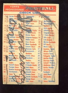 1956 Topps Football Card Checklist - Picture 1 of 2