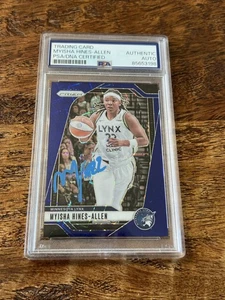 Myisha Hines-Allen IP Signed Prizm Card Psa Dna Coa Slab Autographed Lynx WNBA - Picture 1 of 3