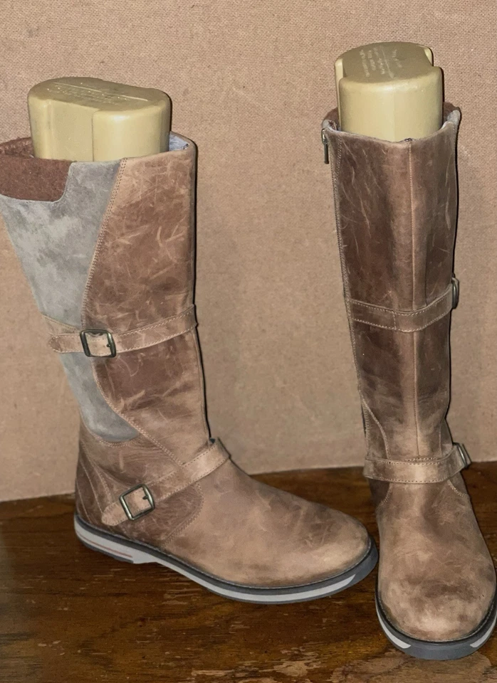 LL Bean Park Ridge Talla 9.5M Marrón Patchwork Botas 296319 Foto 1 de 4