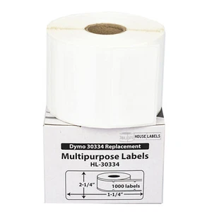 DYMO LW 30334-S POLYPROPYLEN SYNTHETISCH WASSERDICHT Etiketten - (1) Rolle mit 1000 - Bild 1 von 8