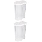 2 Pc Snack Container Pet Food Storage Tank Coffee Cannister Dog