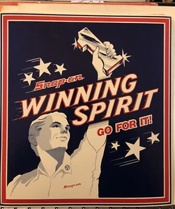 Snap On Tools Collectable “Winning Spirit“ Thick paper Poster / Sign Vintage - Picture 1 of 1