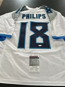 Kyle Philips Autographed Signed White Custom Jersey Tennessee Titans Eagles JSA - Picture 1 of 3