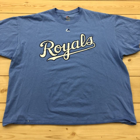 Majestic Blue Graphic Royals Crewneck Regular Fit Solid T-shirt Adult Size 2XL Cover