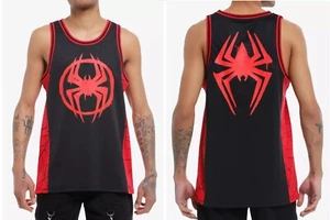 Marvel Spider-Man Across Spider-Verse Miles Morales basketball jersey mens L - Picture 1 of 6