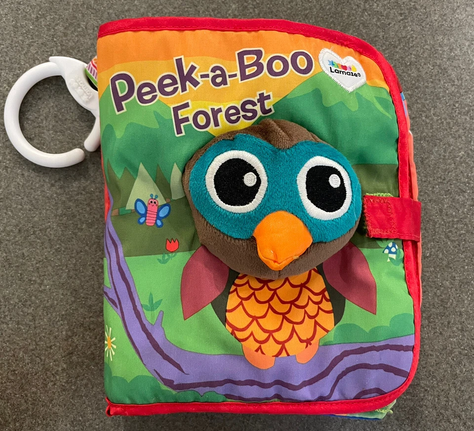 Libro bebé suave. Juguete de peluche Lamaze bebé tela suave libro Peek-A-Boo bosque Foto 1 de 4