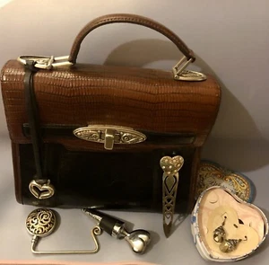 Vintage Ann Kelly Brighten Top Handle Purse with Additional Brighton Items. - Picture 1 of 5
