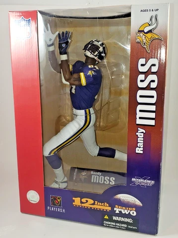 McFarlane Toys Minnesota Vikings Randy Moss 12 in Figure 2004 MIP Cover