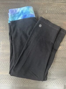 Athleta Girl Spring It On Crop Capri Leggings, Perforated Detail, Sz 8/10 - Picture 1 of 7
