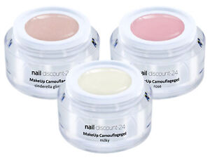 MakeUp Camouflagegel Farb Gel Set hell 3x5ml BabyBoomer rose milky cinderella