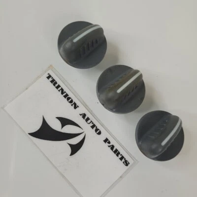 Chevy Suburban Tahoe 1995-2000 juego de 3 perillas de calefacción de aire acondicionado gris OEM Foto 1 de 4