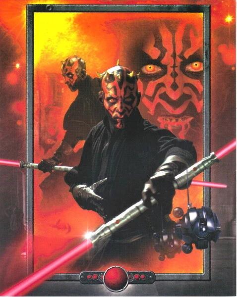 Postal brillante Star Wars Darth Maul 8 x 10 #4, NUEVA SIN USAR Foto 1 de 1