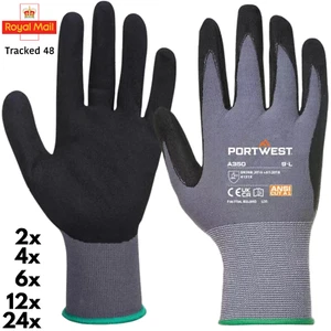 Portwest Nitrilschaum Stretch Handschuhe Dermi Flex Komfort Sicherheit Handschutz - Bild 1 von 11
