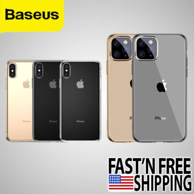 适用于 iPhone XR XS 11 Pro Max Simplicity 透明防震手机壳 保护套 — 第 1/4 张图片