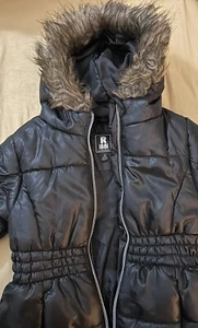 R 1881 S.Rothschild Black & Purple Puffer Jacket Girls Size S 7/8 - Picture 1 of 7