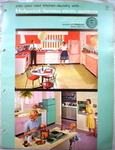 Vtg HOTPOINT GE Appliances Catalog RETRO Kitchen Range Oven Refrigerator 1963 - Picture 1 of 5