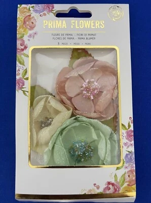 Prima Flores Rosa Menta Crema Santa Bebé Algodón Caramelo Navidad Joya Acentos Foto 1 de 4