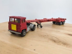 Vintage 1973 Matchbox diecast truck Scammel Crusader & K 17 Trailer England - Picture 1 of 13