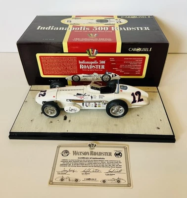 Eddie Sachs 1961 #12 Indy 500 Roadster Carousel 1 1/18 Diecast #4410 - Image 1 of 4