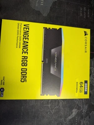 CORSAIR Vengeance  DDR5 RAM 64GB (2x32GB) 6000MHz  Intel XMP New - Image 1 of 2