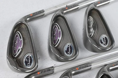 Ladies Ping Rhapsody Irons / 5-PW+SW / Orange Dot / Ladies Flex Ping TFC 129 - Image 1 of 4