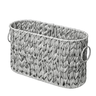 Cesta de almacenamiento de papel higiénico, organizador de inodoro de baño con asa de correa, Wov... Foto 1 de 4