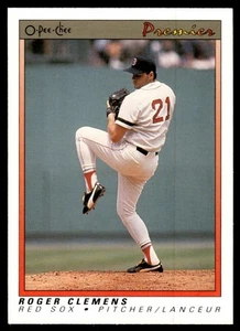 1991 O-Pee-Chee Premier Roger Clemens Boston Red Sox #23 - Picture 1 of 2