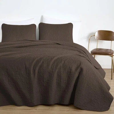 Juego de colcha de gran tamaño medallón de 3 piezas Chezmoi Collection Luca Foto 1 de 4