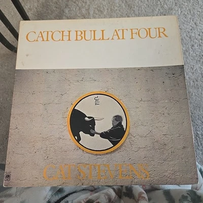 1972 Cat Stevens "Catch Bull At Four" LP Vinyl Record A&M Records w/Sleeve GD/VG - Image 1 of 4