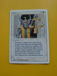 Balance. Revised Sorcery. Magic the Gathering Card. Binder Mark - Picture 1 of 8