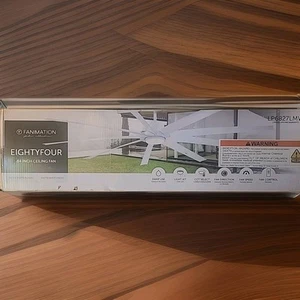 Fanimation Studio Collection 84" Ceiling Fan Matte White Blades And Finish - Picture 1 of 8