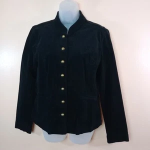 Chaqueta Blazer Thalia Sodi Terciopelo Negro Mujer L - Imagen 1 de 4