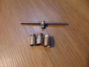 Vintage P&C Petersen & Carlborg 0253 1/4 DR Sliding T-handle W/ 3 P&C Sockets - Picture 1 of 5