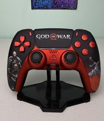 GAME COSMOS Kratos God Of War - RGB LED - Custom Wireless Controller for PS5 Or PC