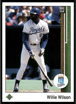 1989 Upper Deck #244 Willie Wilson - Image 1 of 2