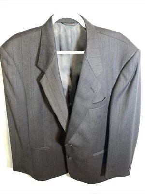 Pierre Cardin Hombre Traje Chaqueta Talla 43R Negro Dos Botones Manga Larga Formal Foto 1 de 4