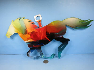 Refracciones Caballo Correr Acero Pared Arte Decoración Por Next Innovations-Nuevo Foto 1 de 2