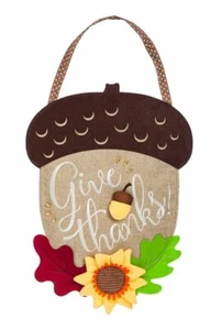 Percha de puerta de hoja perenne Give Thanks Bellon Door Decorn 2DHB1180 - Imagen 1 de 1