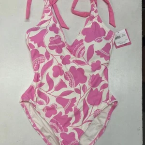 Costume da bagno Kate Spade rosa surf taglia grande unico pezzo nuovo con etichette - Foto 1 di 2