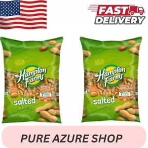 (Pack of 2) Hampton Farms Salted In-Shell Peanuts (5lbs) FAST SHIPPING.......... - Picture 1 of 3