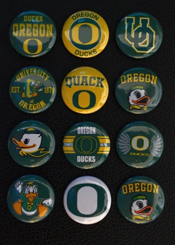Oregon Ducks - 1 1/2" Magnet Set (Set of 12) Cover