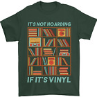 Its Not Hoarding Funny Vinyl Records Turntable Mens T-Shirt 100% Cotton