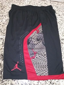 MEN AIR JORDAN FLIGHT PRINTED DRI-FIT BASKETBALL SHORTS SIZE MEDIUM - Picture 1 of 3