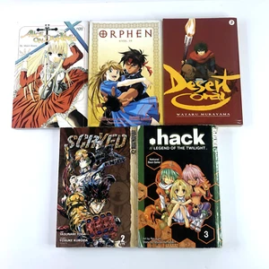 5 Book Lot - Manga - Japanese Manga - English Version - Hack, Orphen, Scryed  - Picture 1 of 7