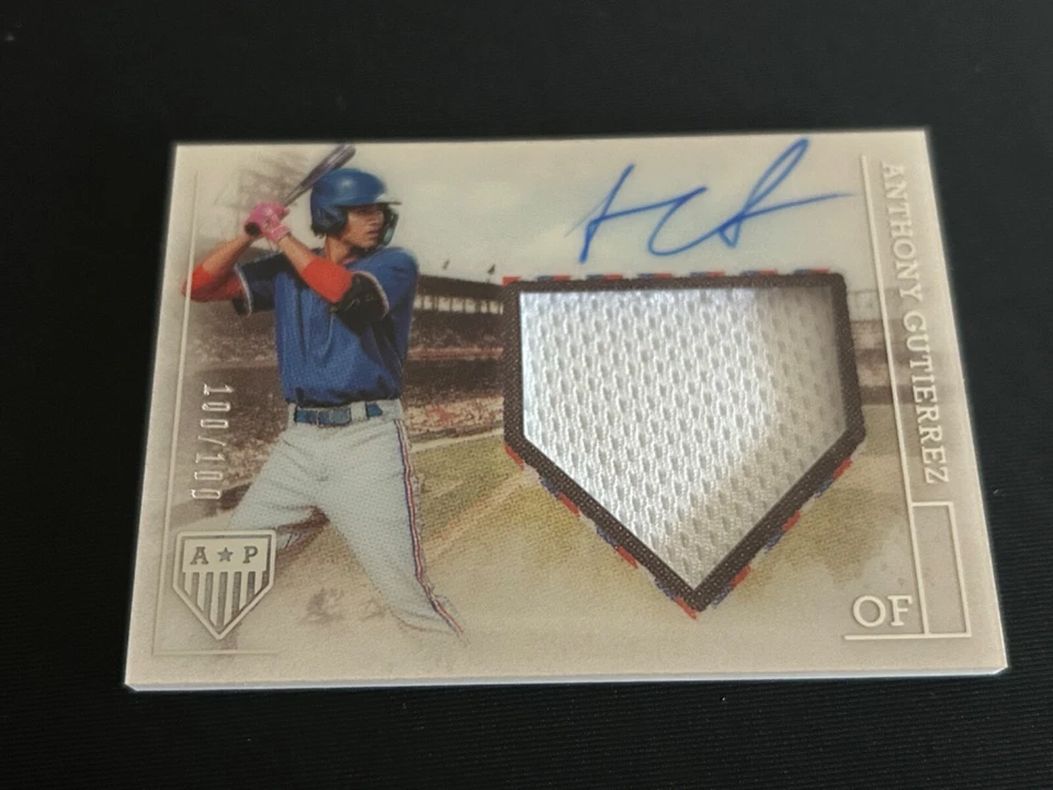 2023 Chronicles Anthony Gutierrez AMERICAS PASTIME ROOKIE PATCH AUTO #100/100 🔥 - Image 1 of 2